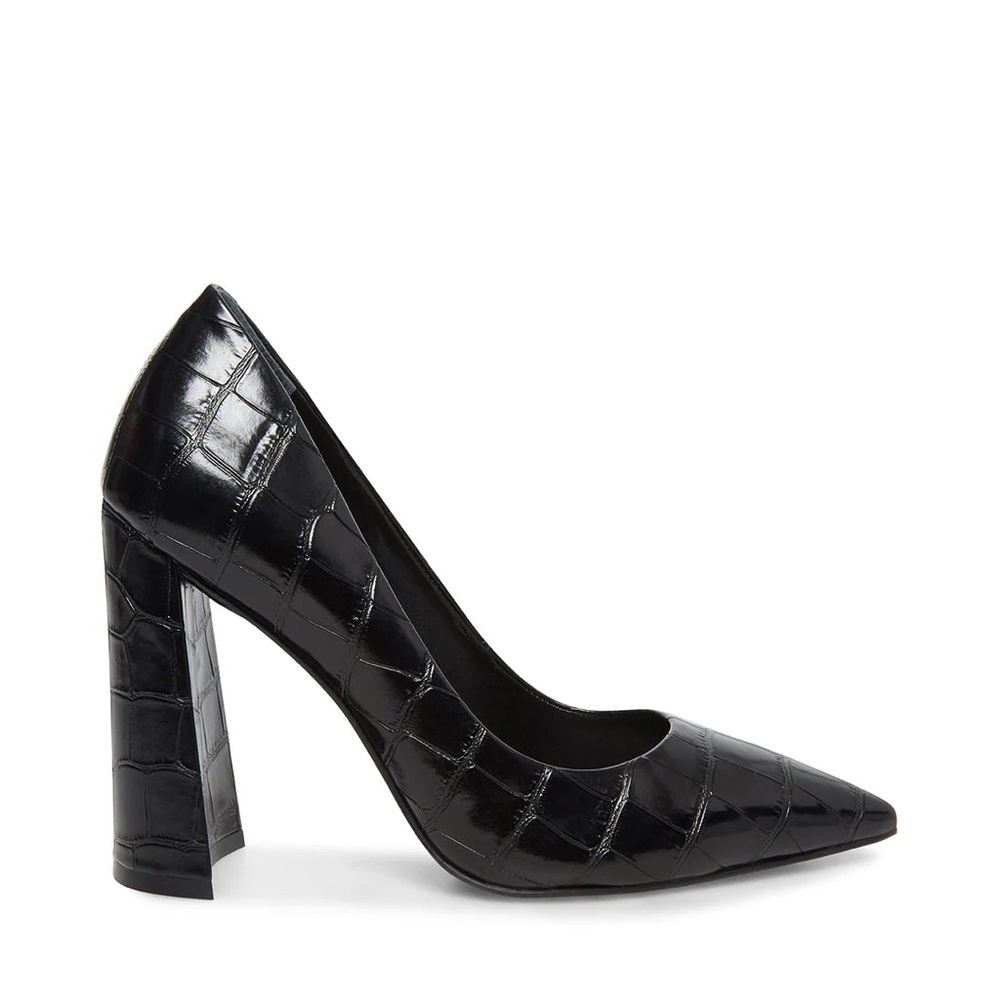 Steve Madden Melani Black Crocidile